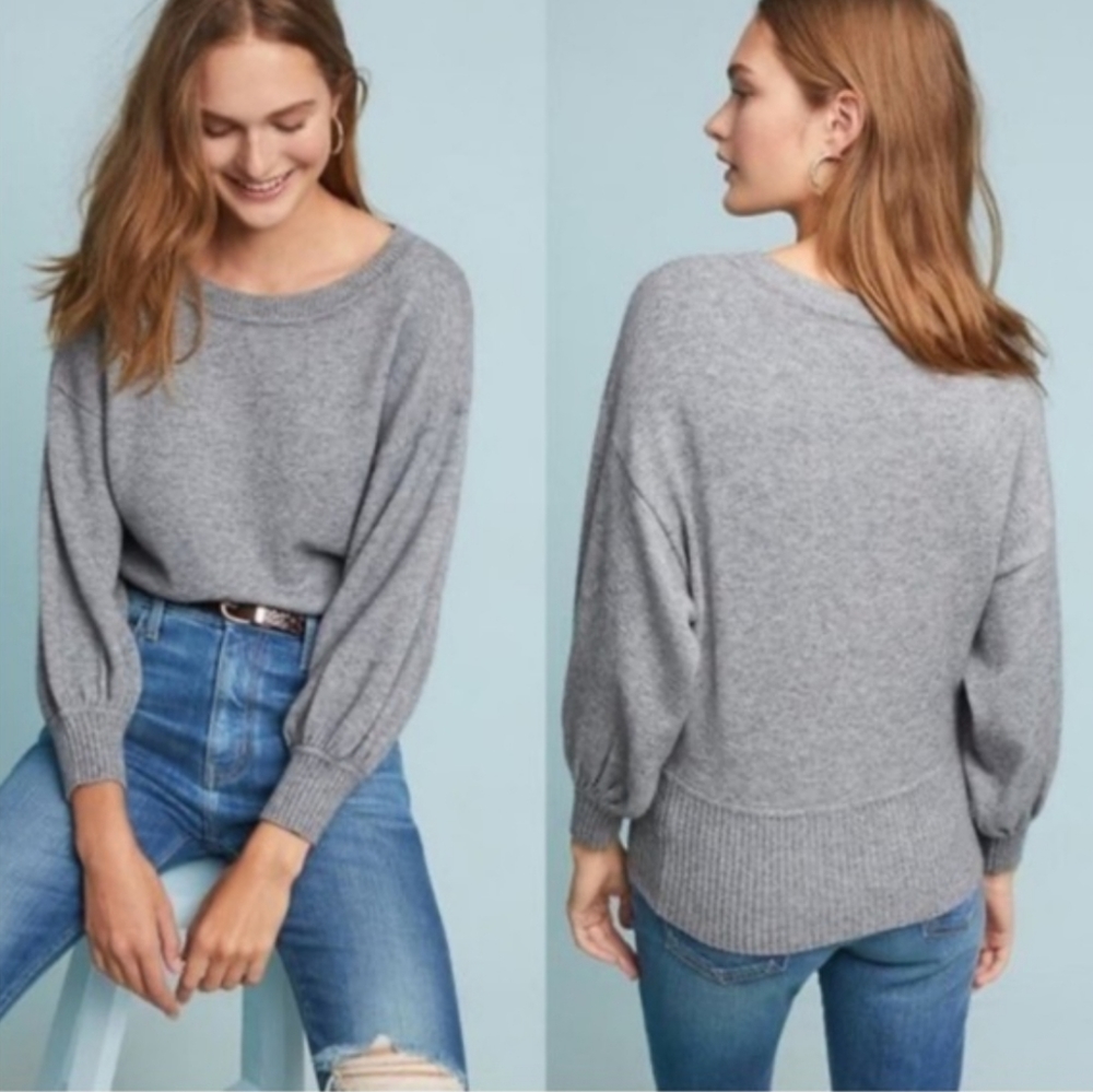 Anthropologie Moth Balloon Dolman Sleeve Cabin Sweater